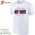 I don’t need an encyclopedia my wife knows it all typography shirt Unisex