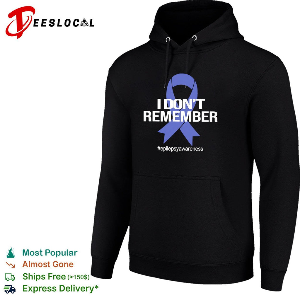 I don’t remember epilepsy awareness ribbon bold text shirt Unisex