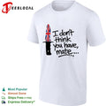 I don’t think you have mate UK Union Jack flag knife blade graphic print shirt Unisex