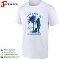 I go back beach silhouette guitar palm trees poster shirt Unisex