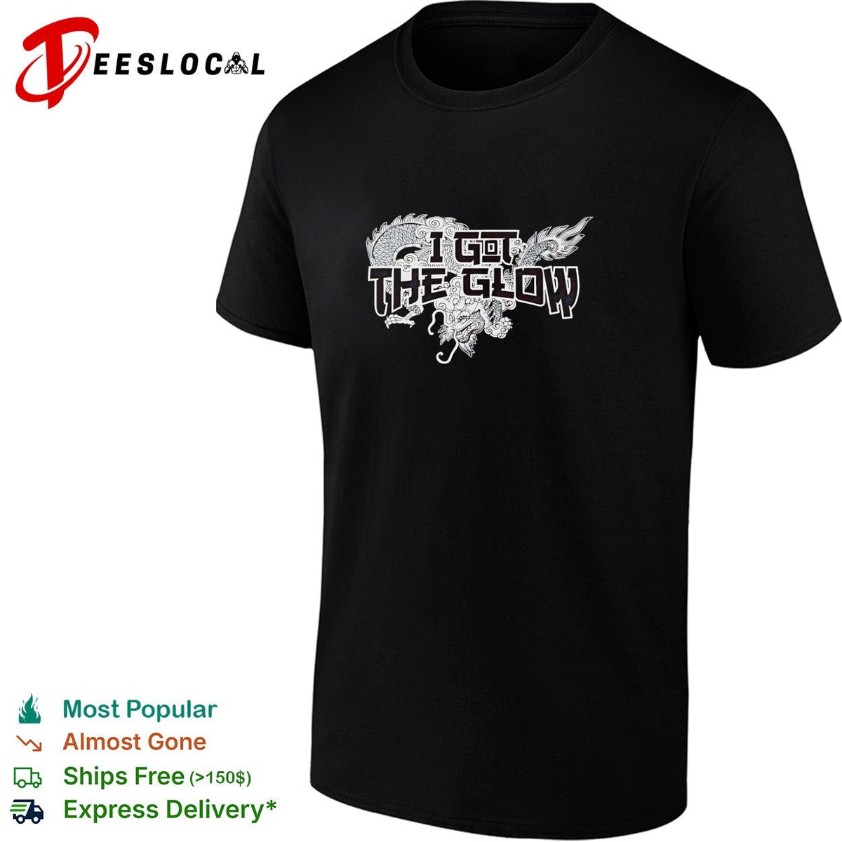 I got the glow dragon shirt Unisex