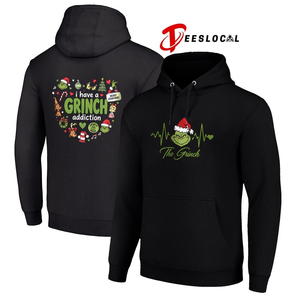 I have a Grinch addiction heartbeat signs shirt Unisex