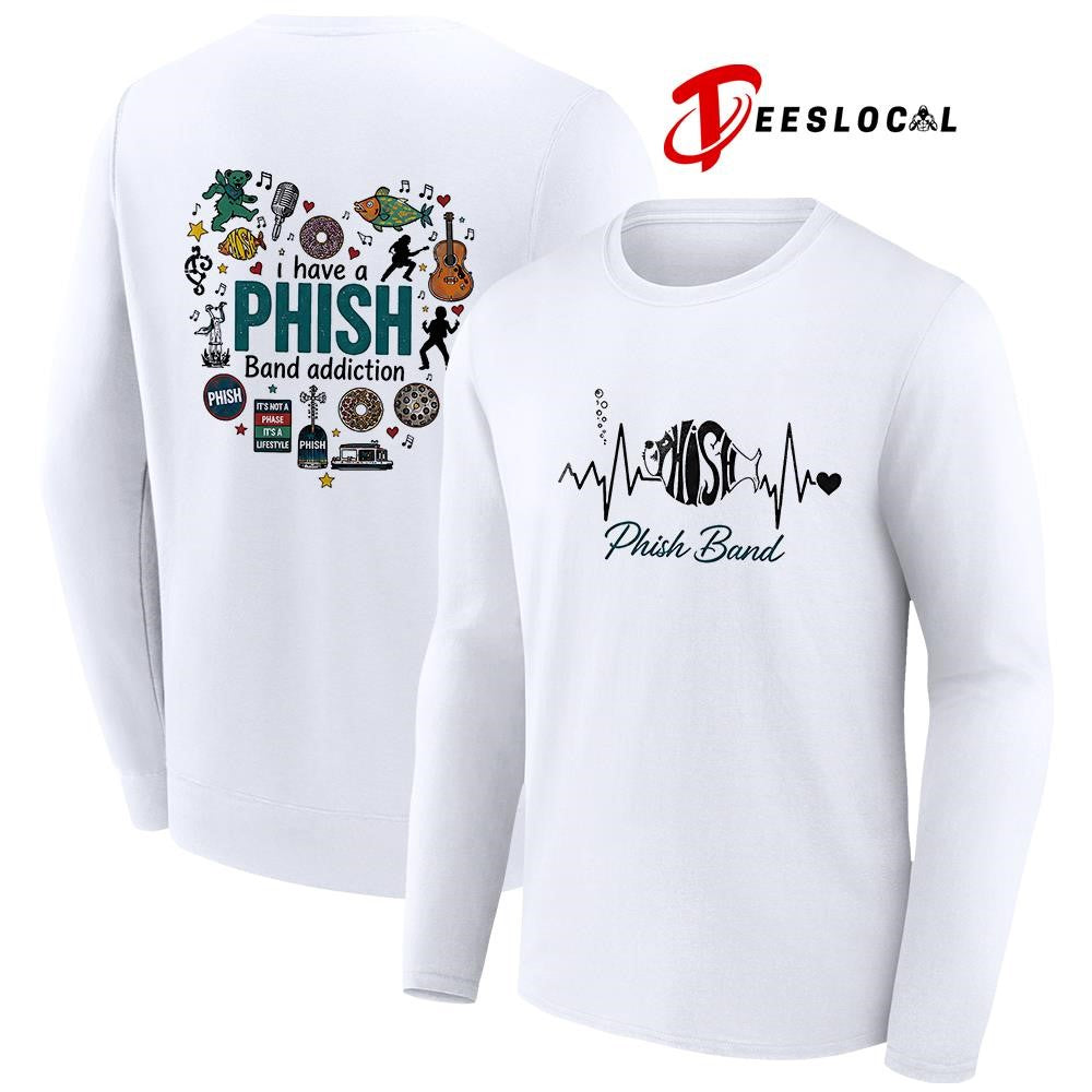 I have a Phish addiction heartbeat signs shirt Unisex