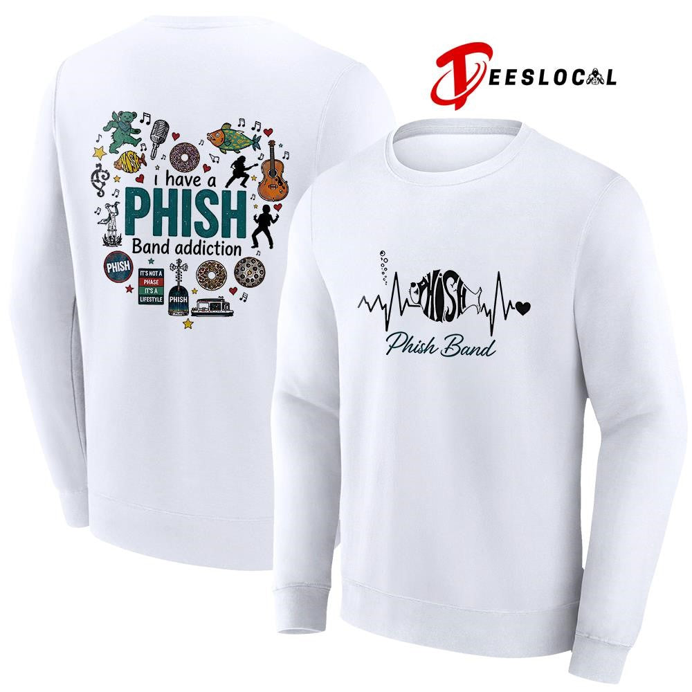 I have a Phish addiction heartbeat signs shirt Unisex