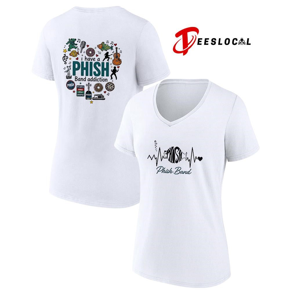 I have a Phish addiction heartbeat signs shirt Unisex