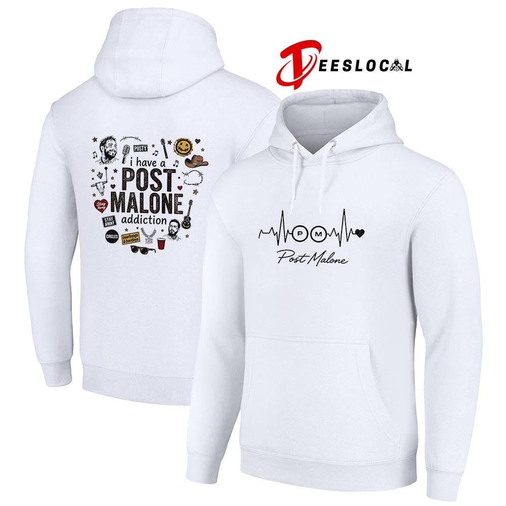 I have a Post Malone addiction heartbeat signs shirt Unisex