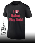 I heart Baker Mayfield Tampa Bay Buccaneers football logo shirt Unisex