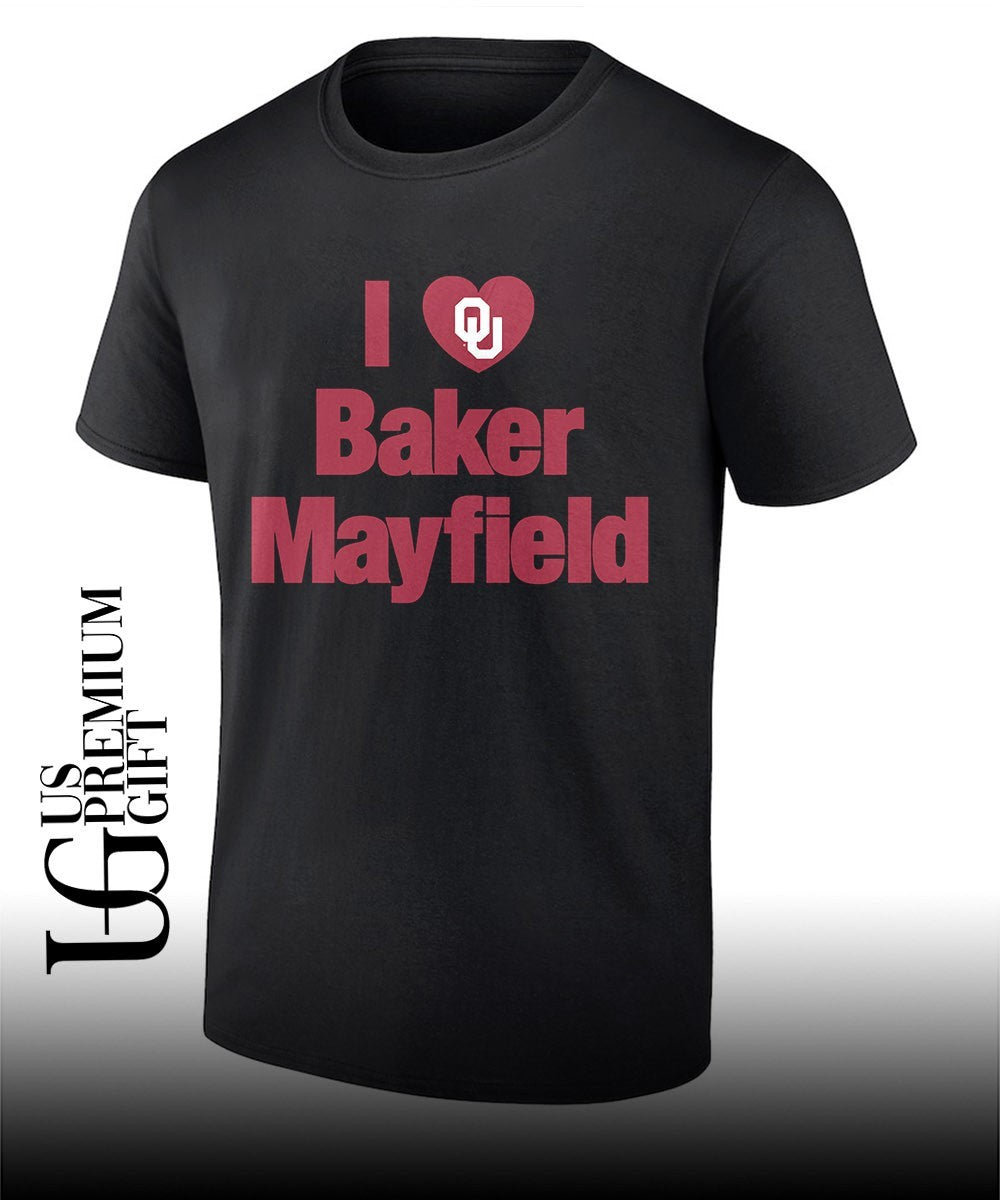 I heart Baker Mayfield Tampa Bay Buccaneers football logo shirt Unisex