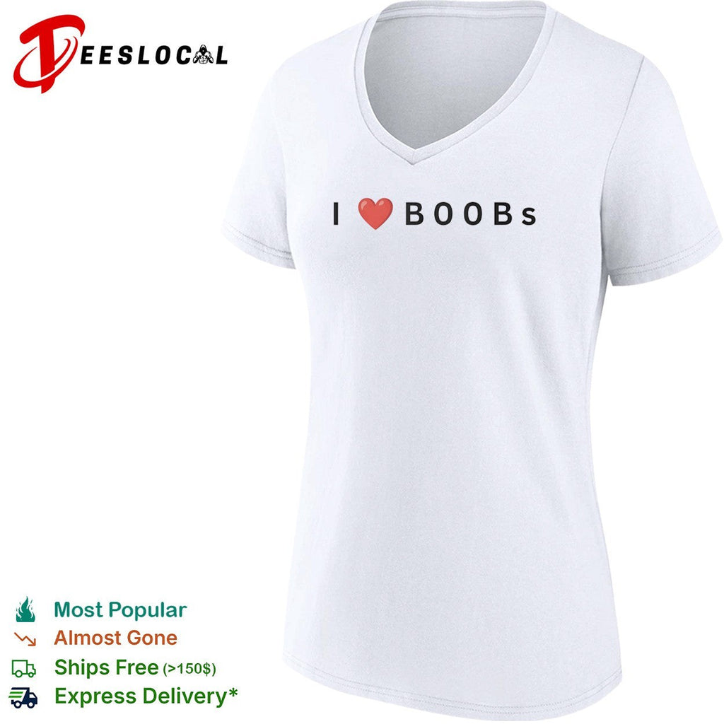 I heart boobs shirt Unisex