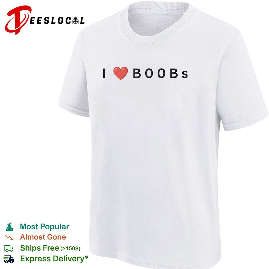 I heart boobs shirt Unisex