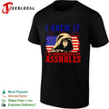 I knew it I’m surrounded by assholes hooded figure shirt Unisex