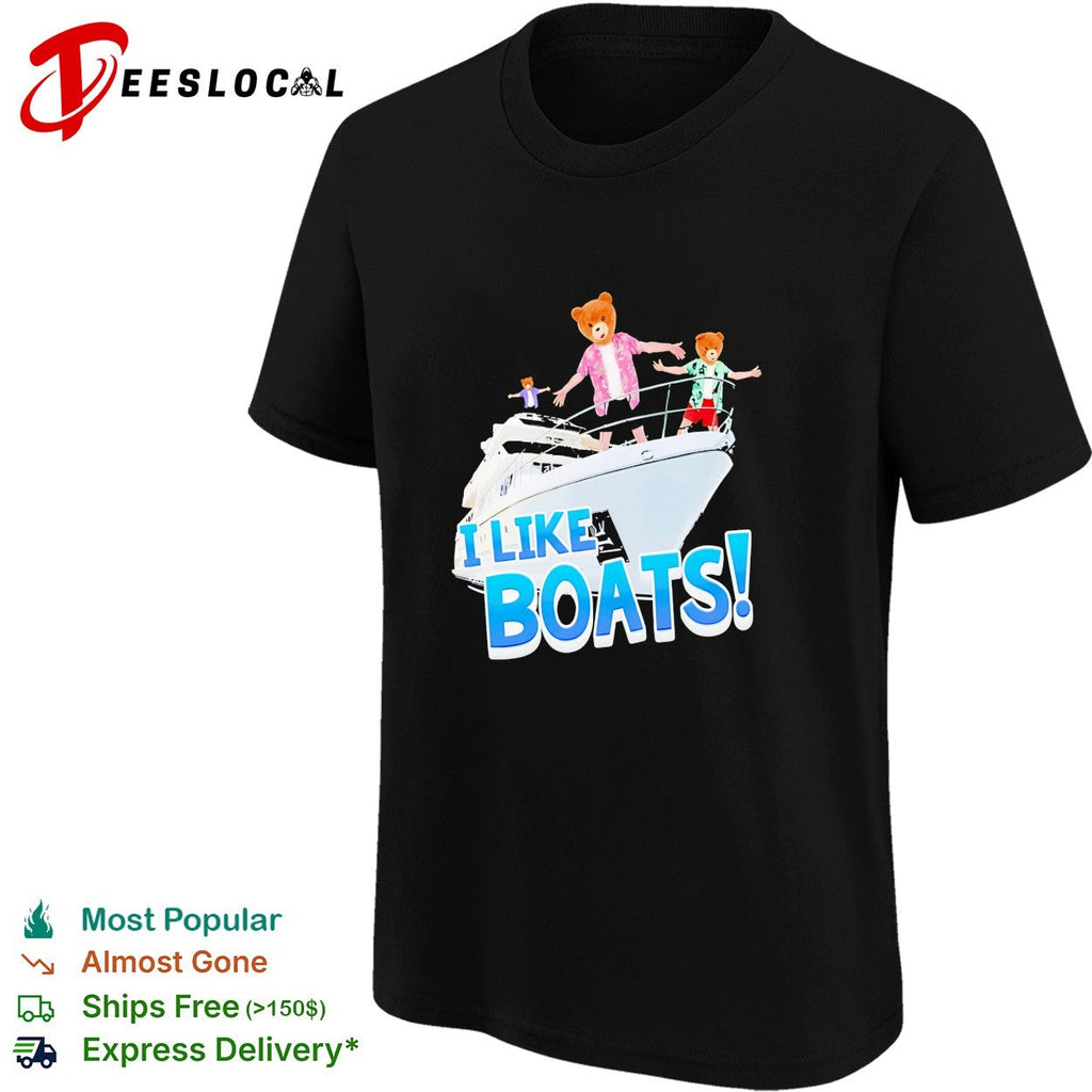 I like boats bears on yacht shirt Unisex