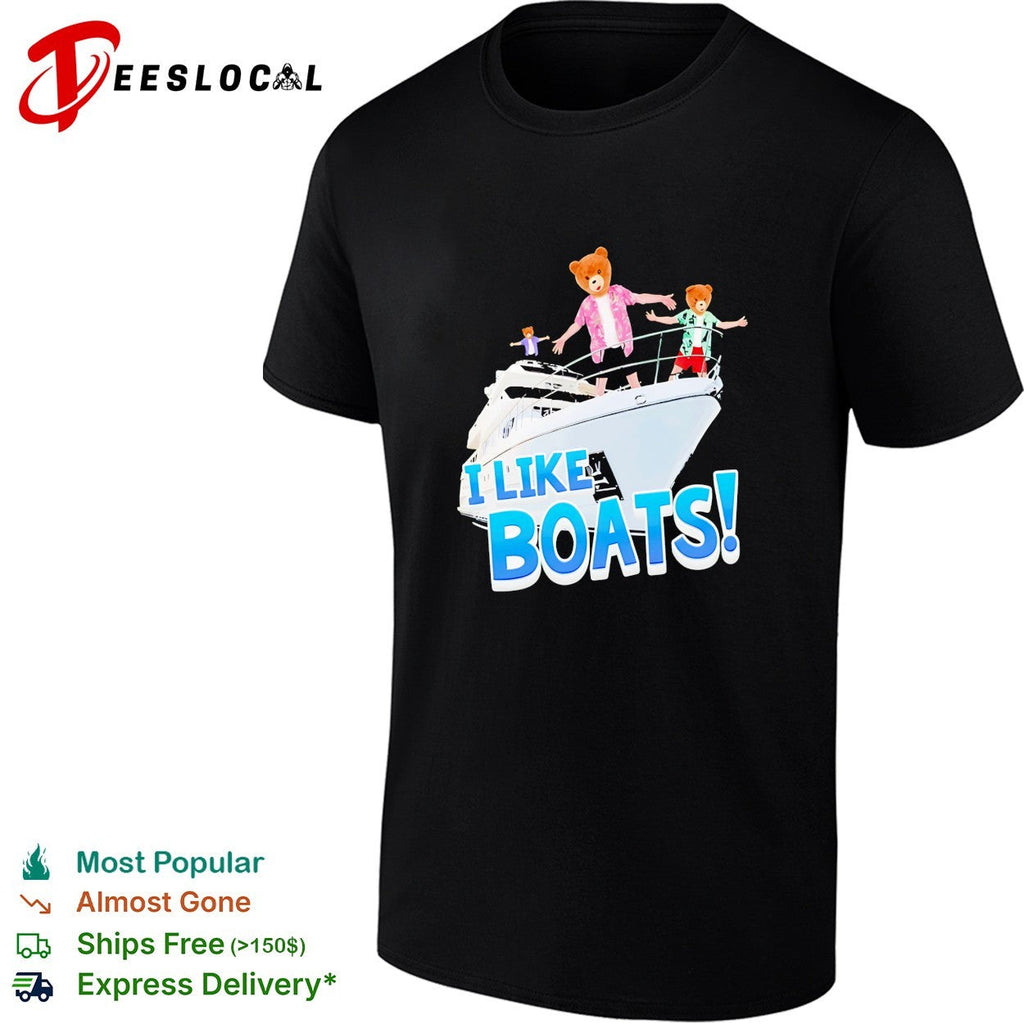I like boats bears on yacht shirt Unisex