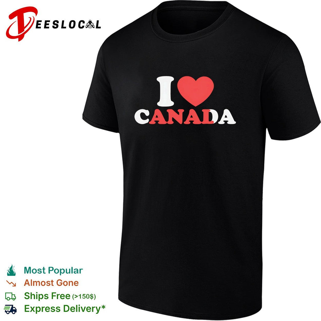 I love Canada heart shirt Unisex