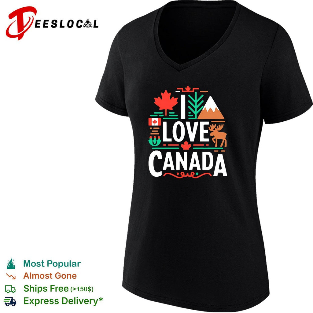 I love Canada maple leaf moose shirt Unisex
