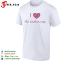 I love Lily Calloway shirt Unisex
