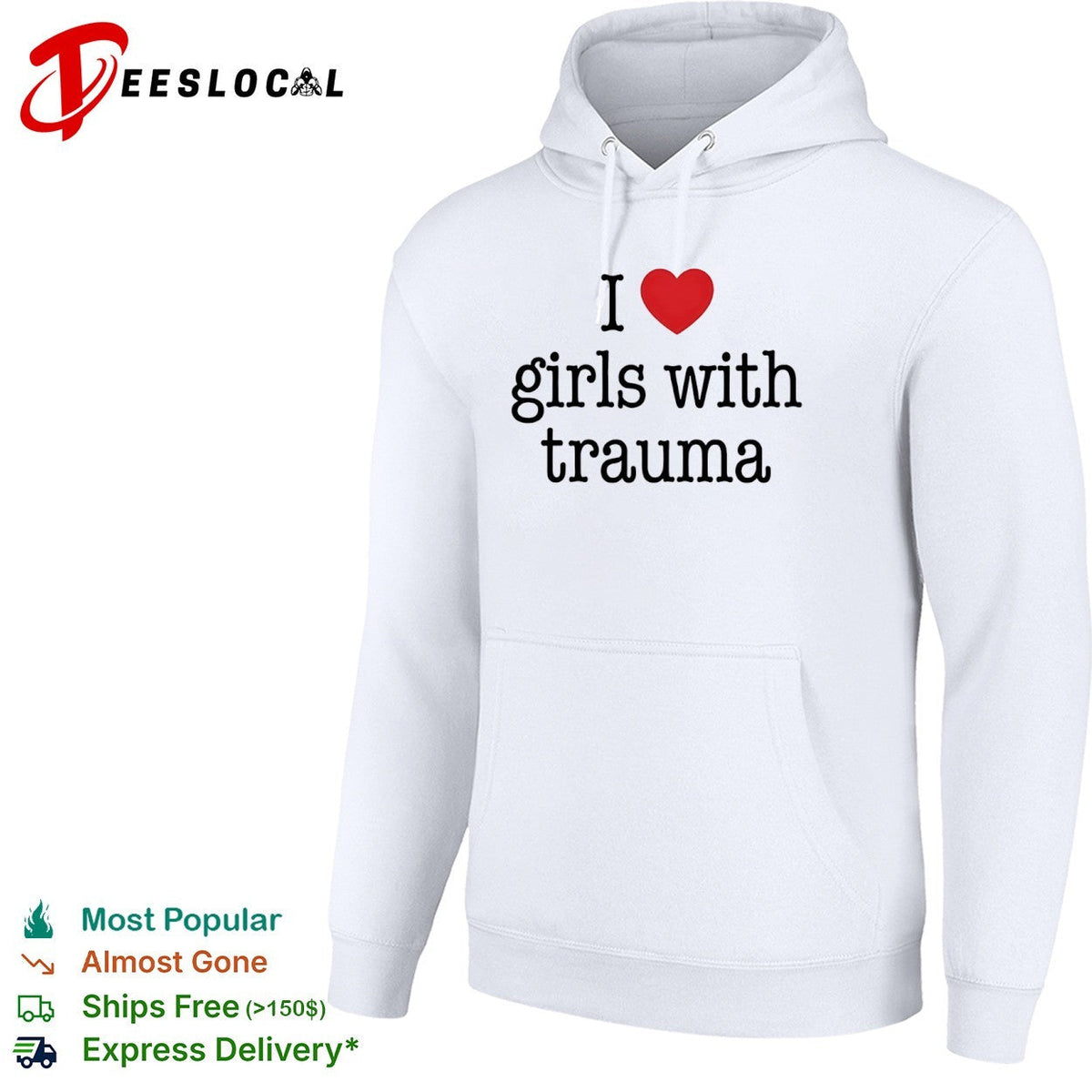 I love girls with trauma shirt Unisex