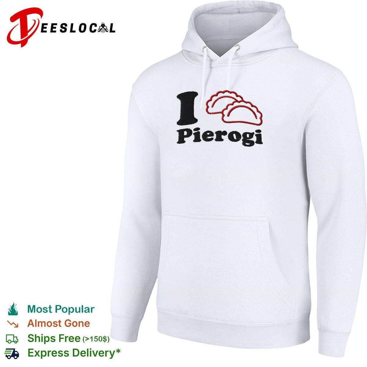 I love pierogi Polish food lover graphic shirt Unisex