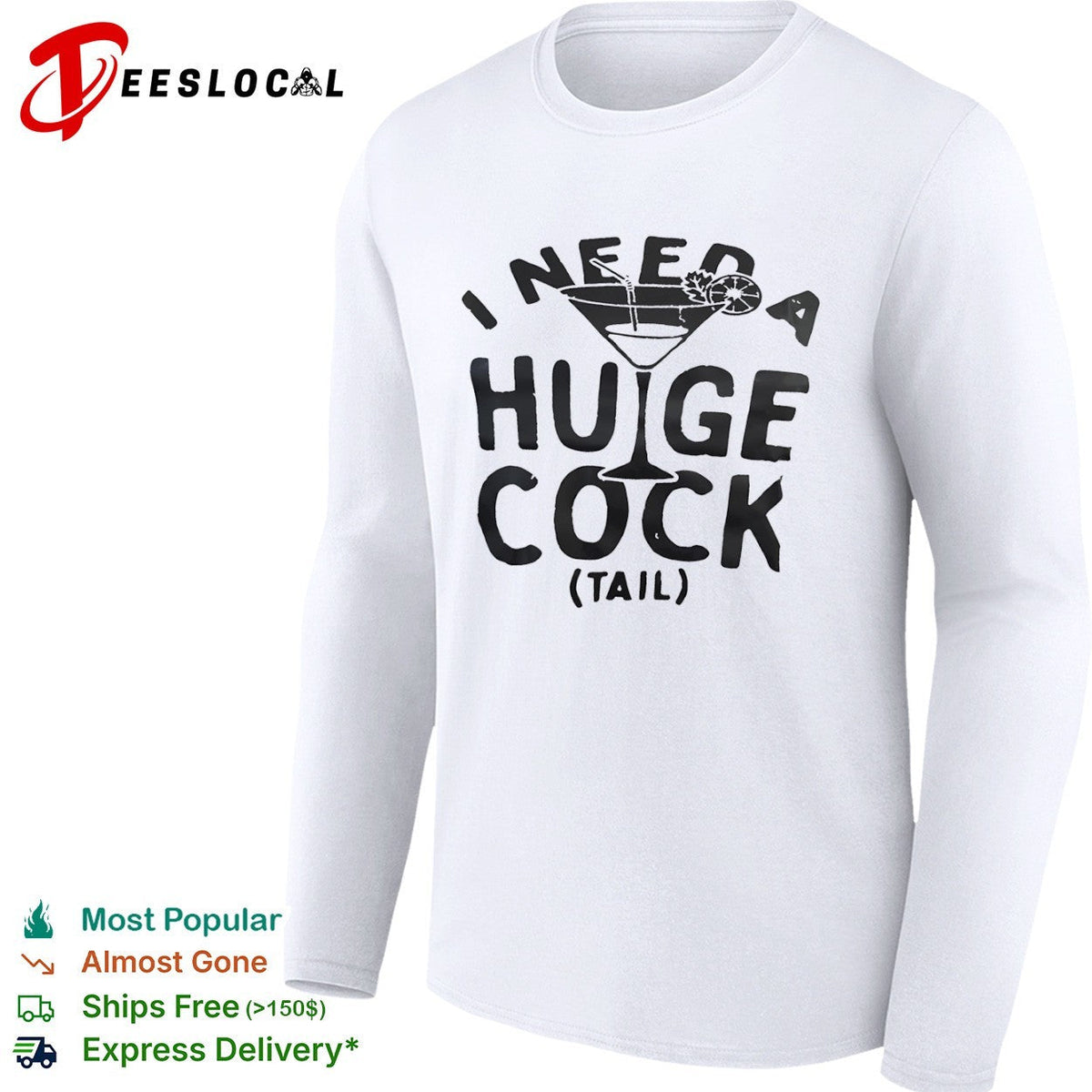 I need a huige cock tail shirt Unisex