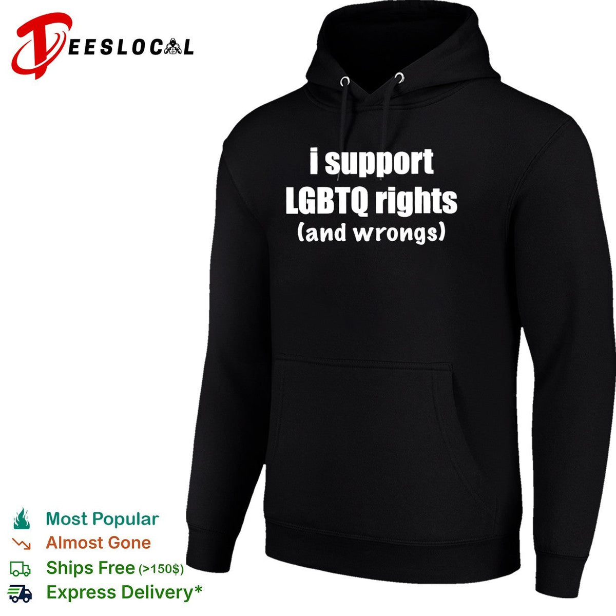 I support LGBTQ rights and wrongs Pride Month shirt Unisex