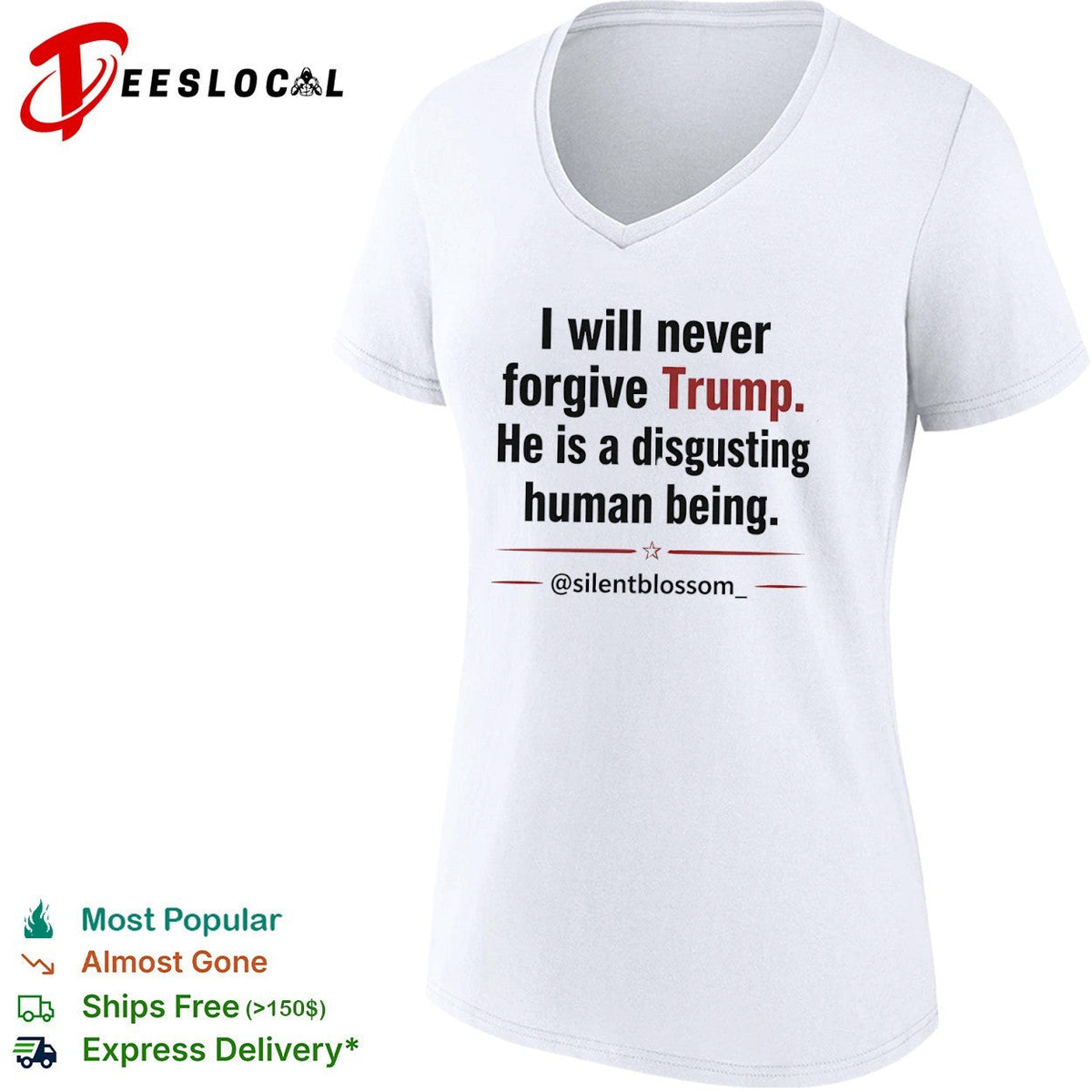 I will never forgive Trump he is a disgusting human being silentblossom shirt Unisex