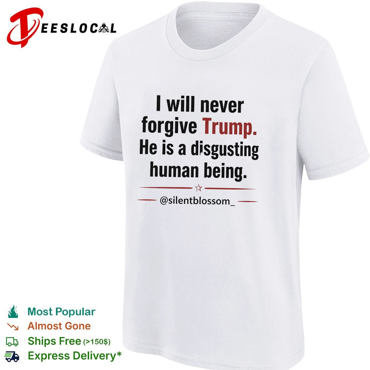 I will never forgive Trump he is a disgusting human being silentblossom shirt Unisex