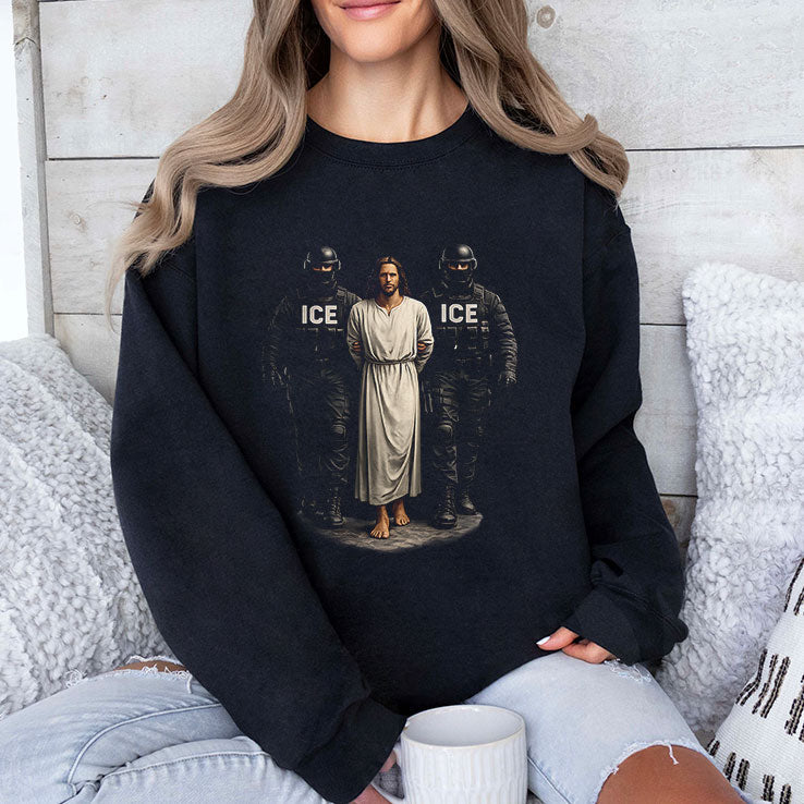 ICE Arresting Jesus T Shirt Unisex