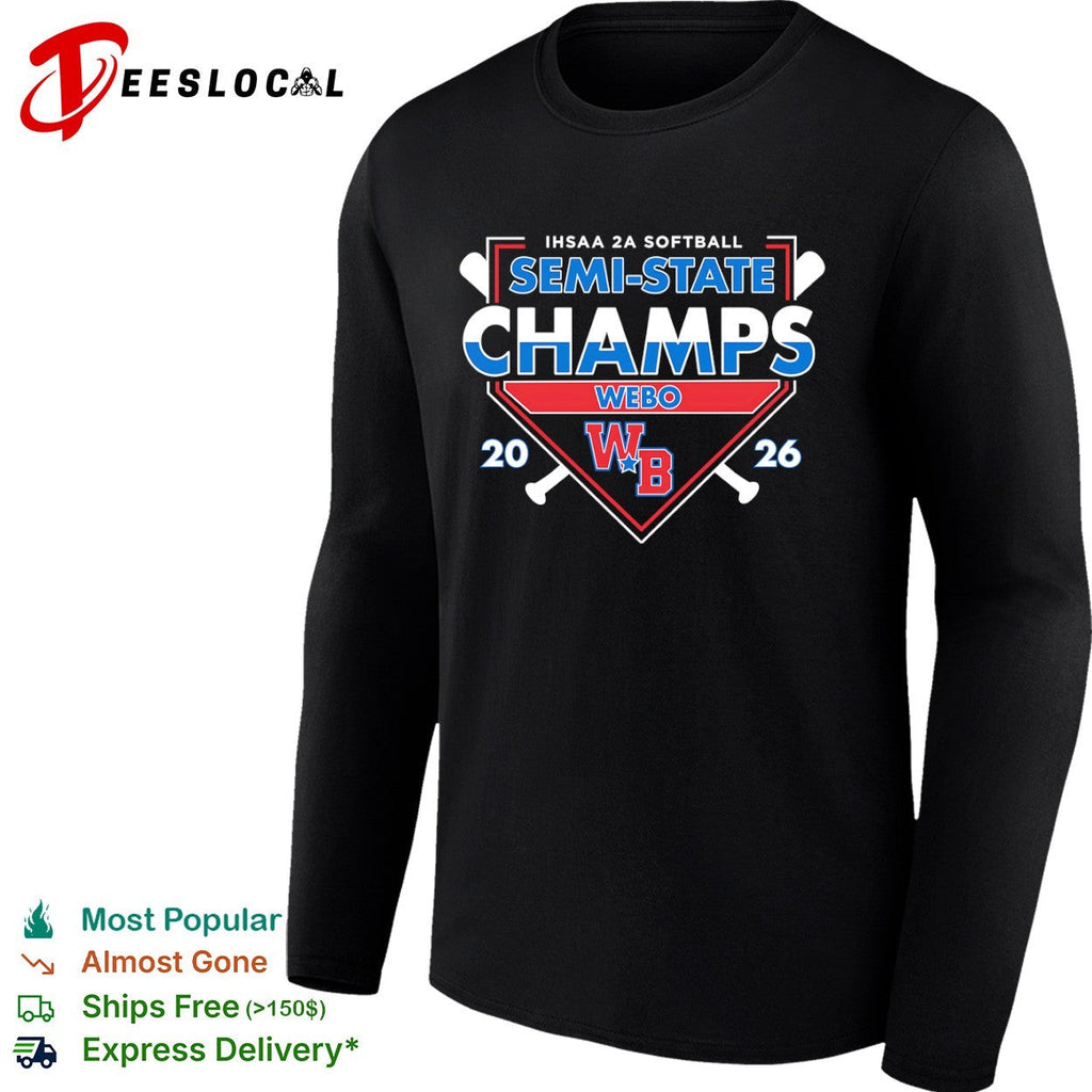 IHSAA 2A Softball Semi State Champs Webo 2026 WB Logo Sport Team Tournament shirt Unisex