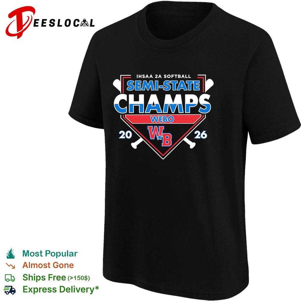IHSAA 2A Softball Semi State Champs Webo 2026 WB Logo Sport Team Tournament shirt Unisex