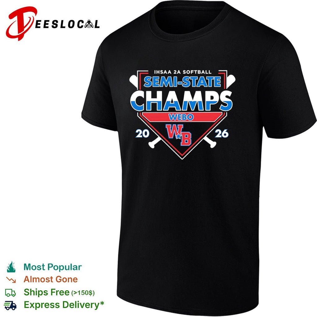 IHSAA 2A Softball Semi State Champs Webo 2026 WB Logo Sport Team Tournament shirt Unisex