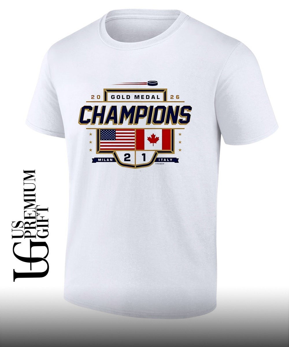 Ice Hockey USA Canada Gold Medal Champions 2026 Milan Italy shirt Unisex