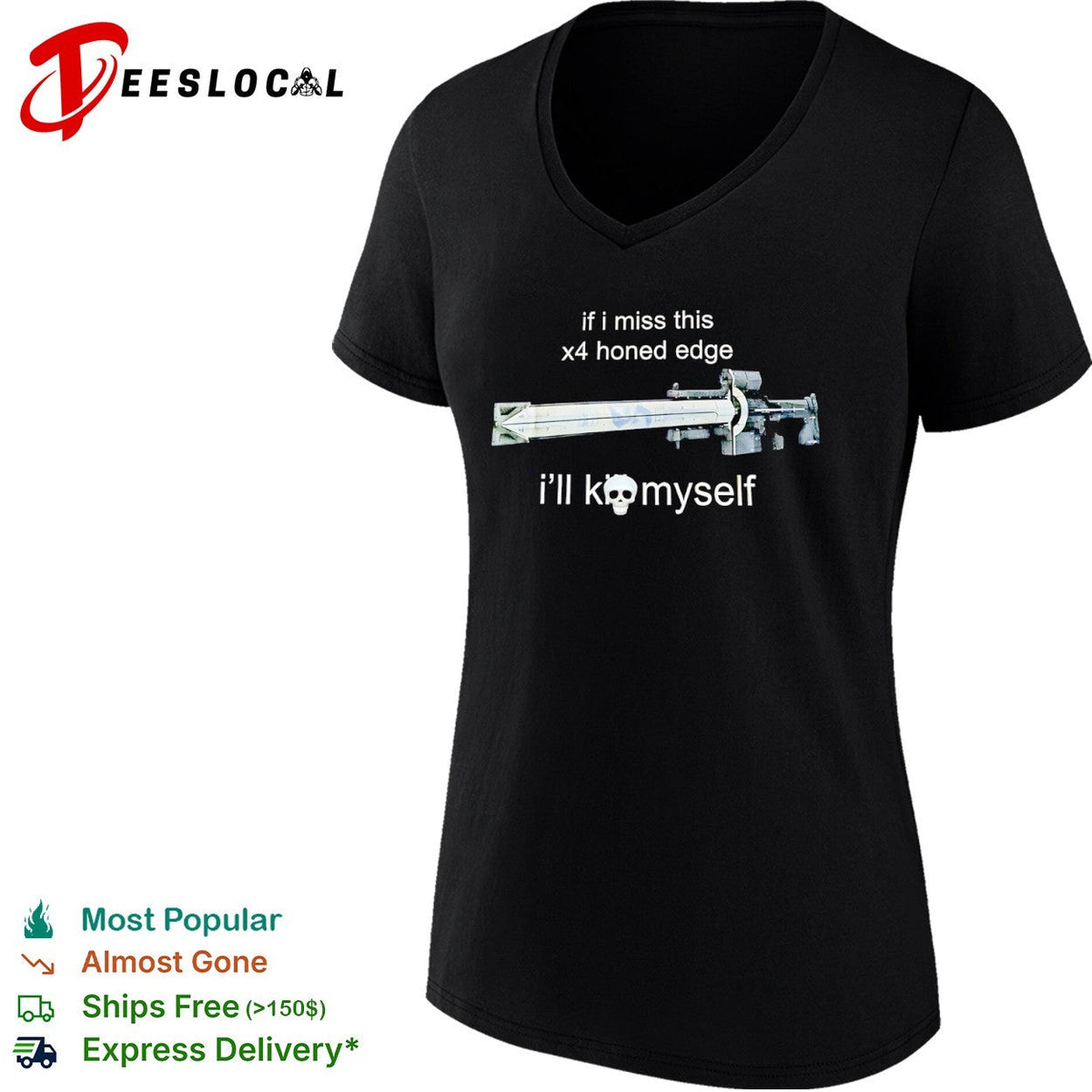 If I miss this x4 honed edge ill kill myself Destiny 2 shirt Unisex