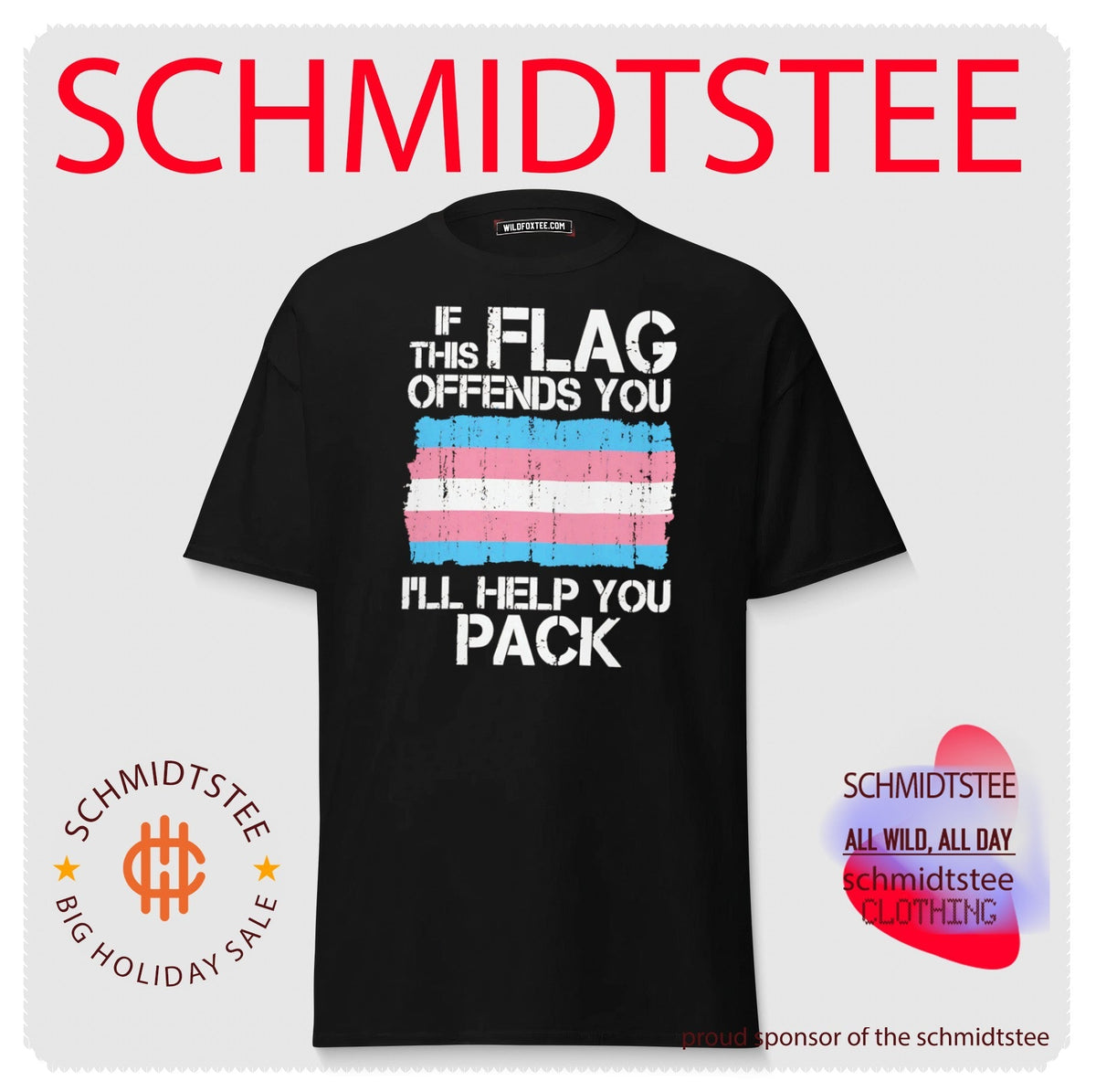 If This Trans Flag Offends You I Will Help You Pack Pride shirt Unisex