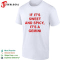 If it is sweet and spicy it is a Gemini shirt Unisex