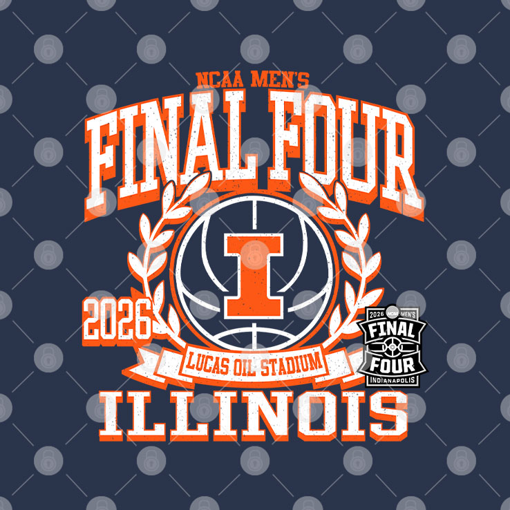 Illinois Illini Final Four 2026 Men’s Basketball T Shirt Unisex