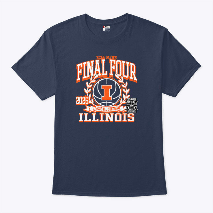 Illinois Illini Final Four 2026 Men’s Basketball T Shirt Unisex