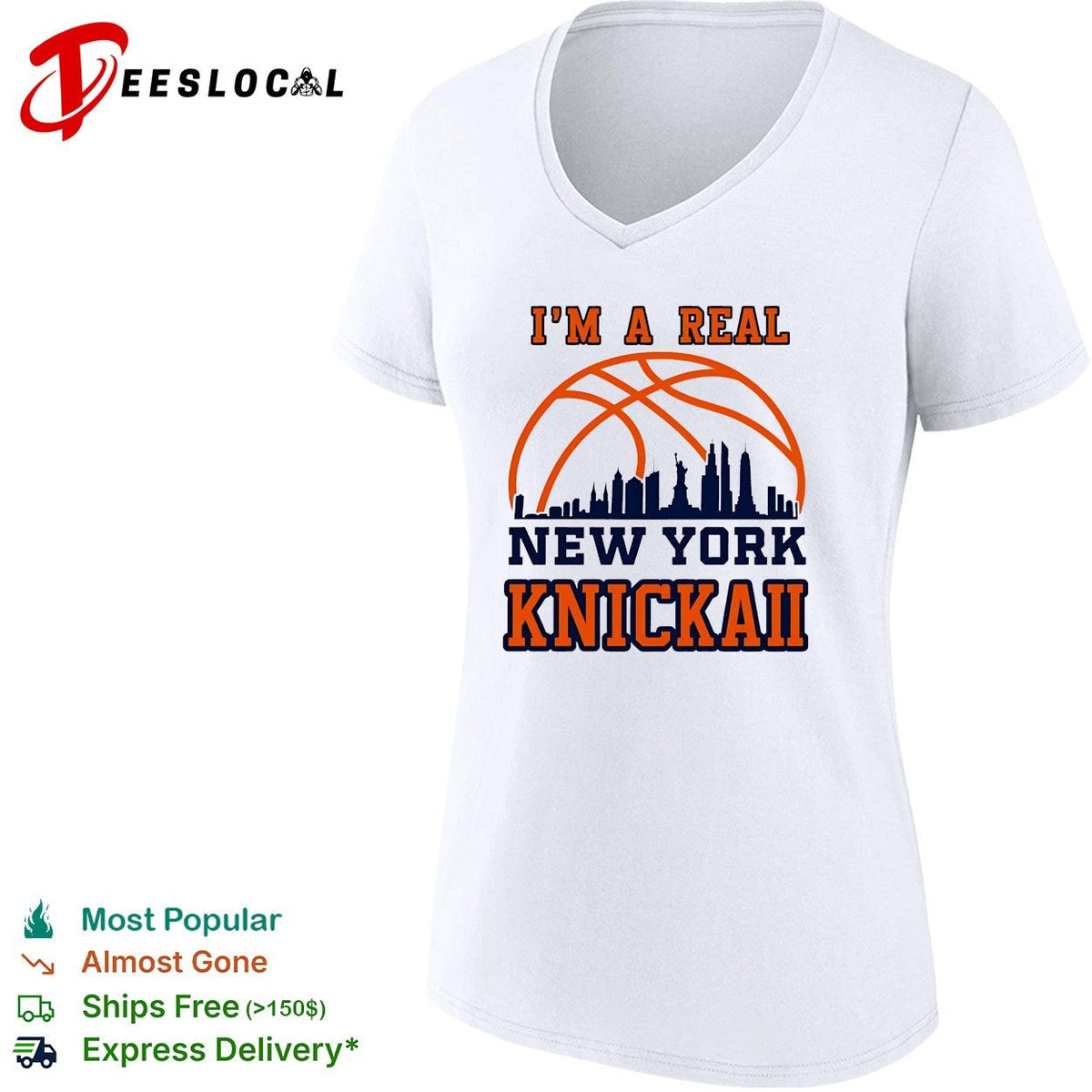 I’m A Real New York Knick Basketball Skyline 2026 shirt Unisex