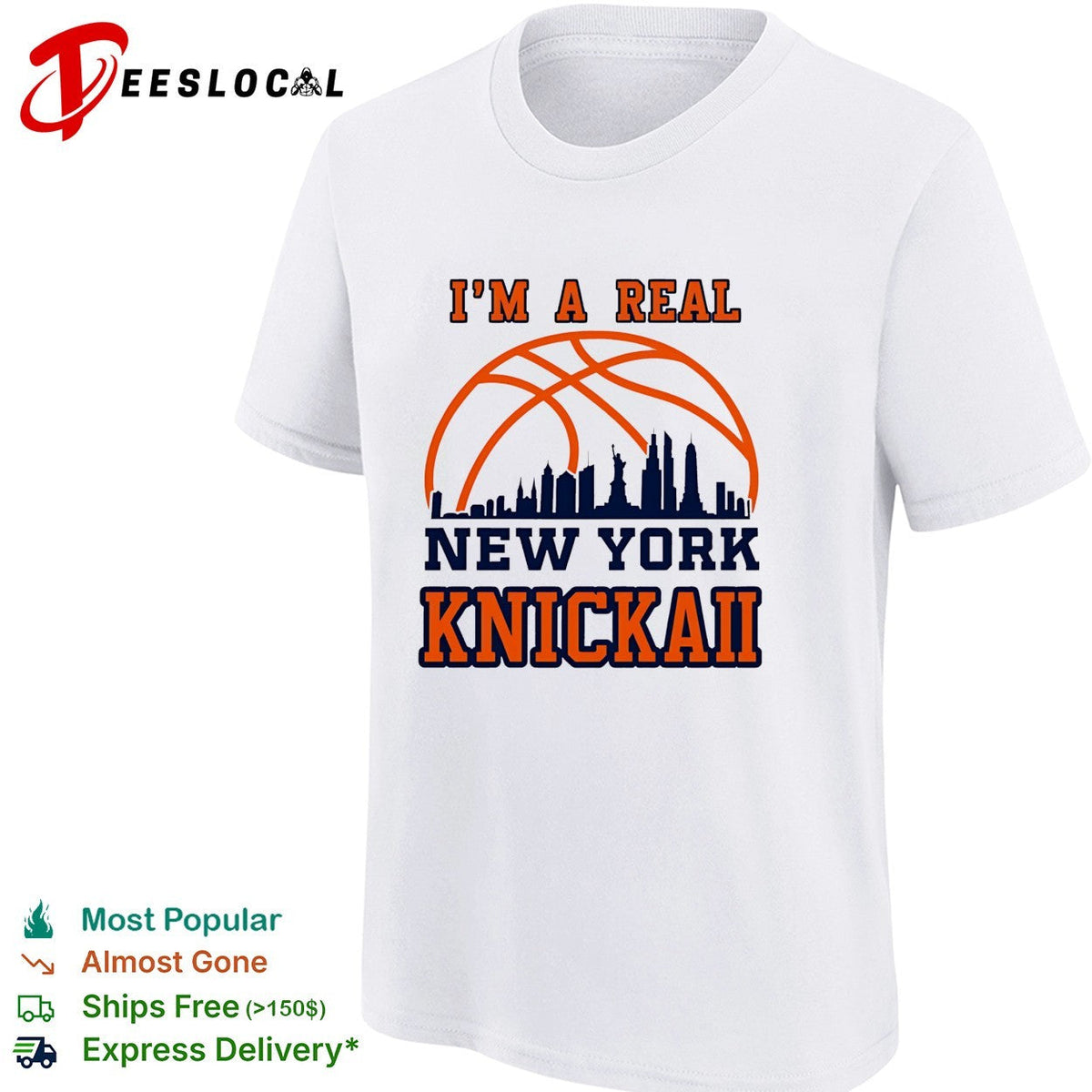 I’m A Real New York Knick Basketball Skyline 2026 shirt Unisex