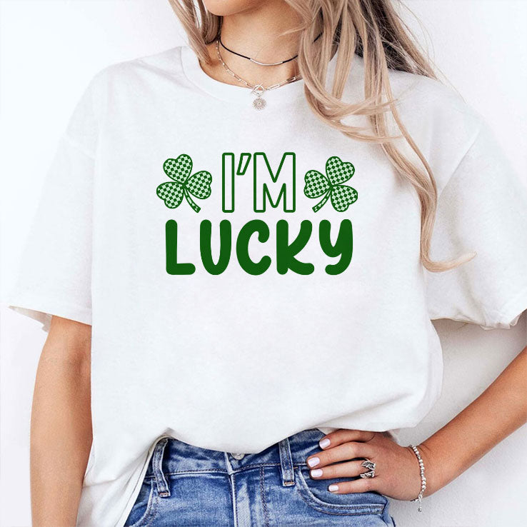 I’m Lucky Shamrock Couple Shirt Unisex