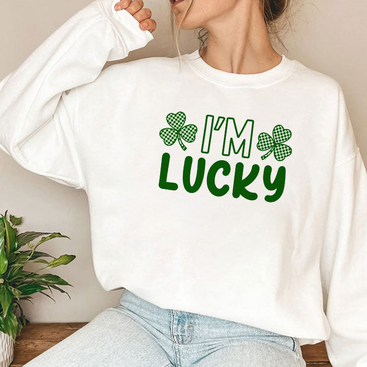 I’m Lucky Shamrock Couple Shirt Unisex