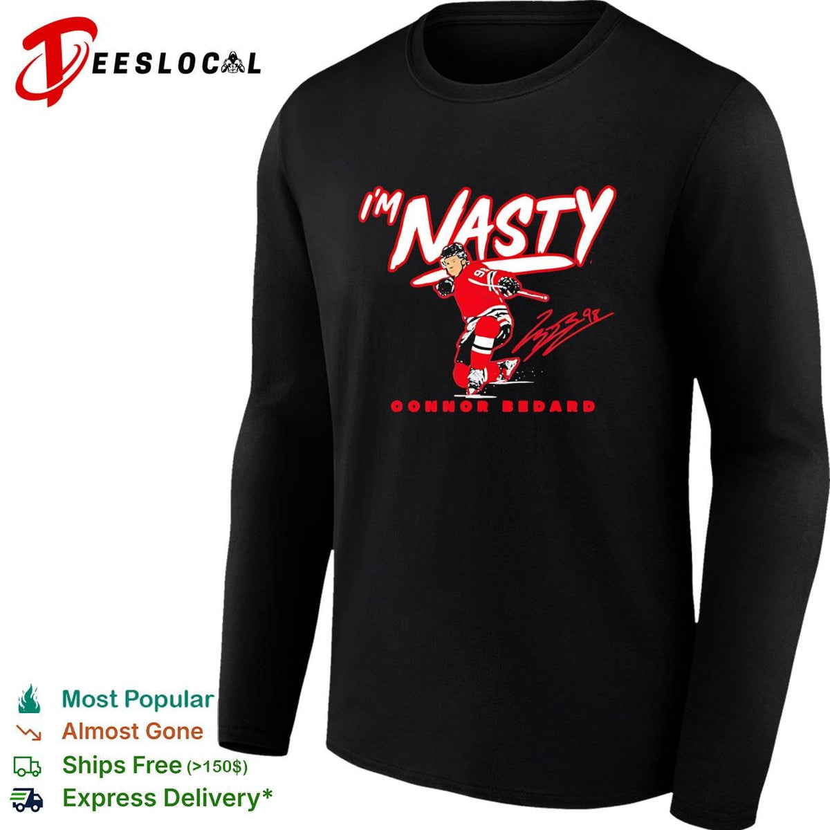 I’m Nasty Connor Bedard Chicago Blackhawks signature shirt Unisex