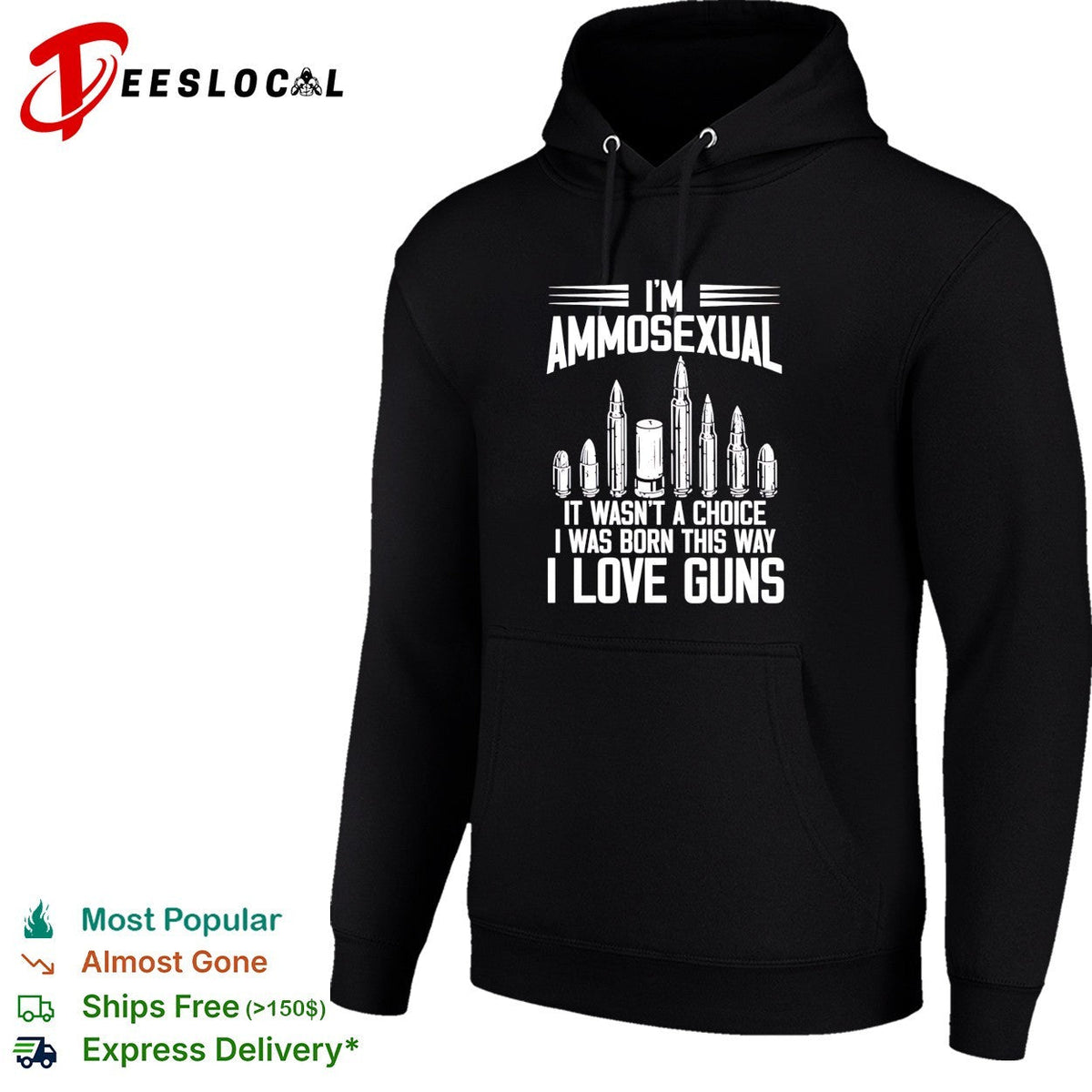 I’m ammosexual it wasn’t a choice I was born this way I love guns shirt Unisex