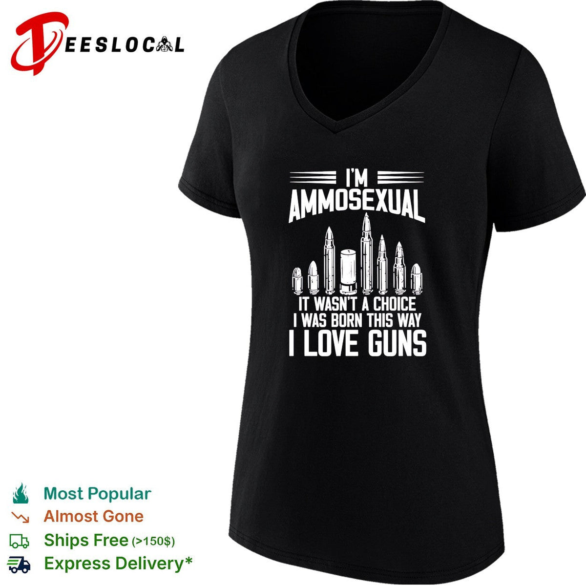 I’m ammosexual it wasn’t a choice I was born this way I love guns shirt Unisex