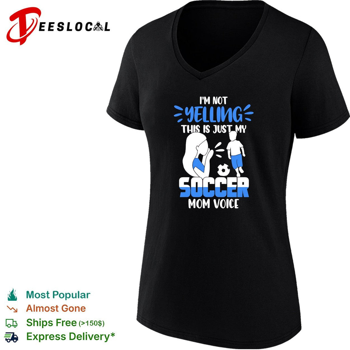 I’m not yelling this is just my soccer mom voice shirt Unisex