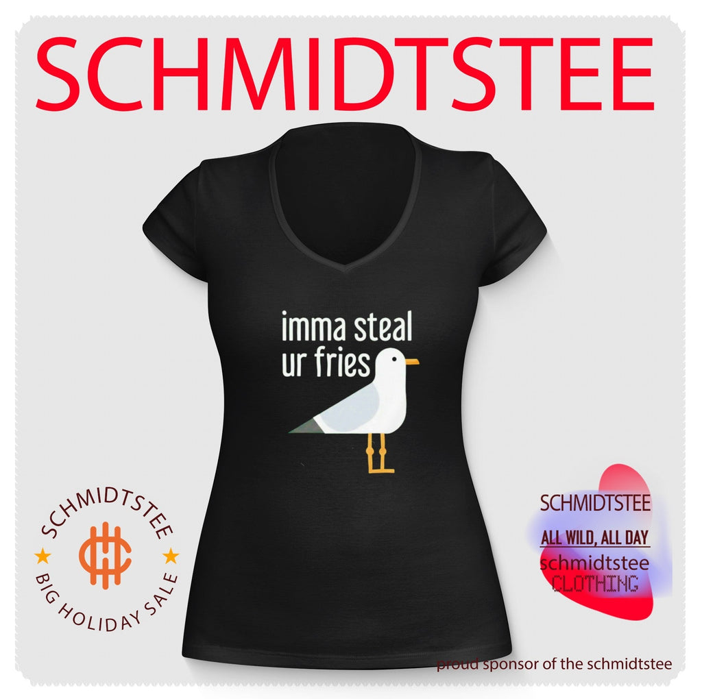 Imma Steal Ur Fries Seagull funny bird beach humor shirt Unisex