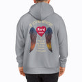 In Loving Memory A Piece Of My Heart Lives In Heaven Personalized Zip (Heather Grey)