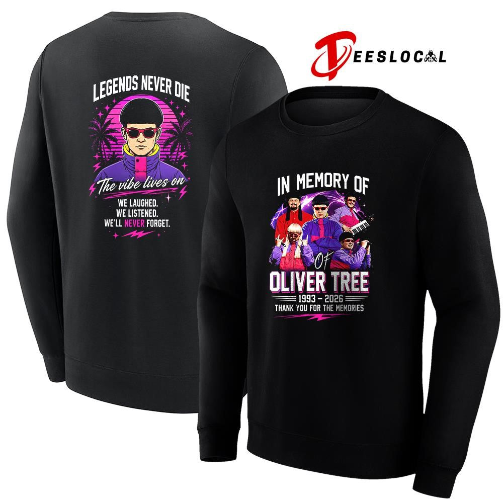 In loving memory of Oliver Tree legends never die the vibe lives on shirt Unisex