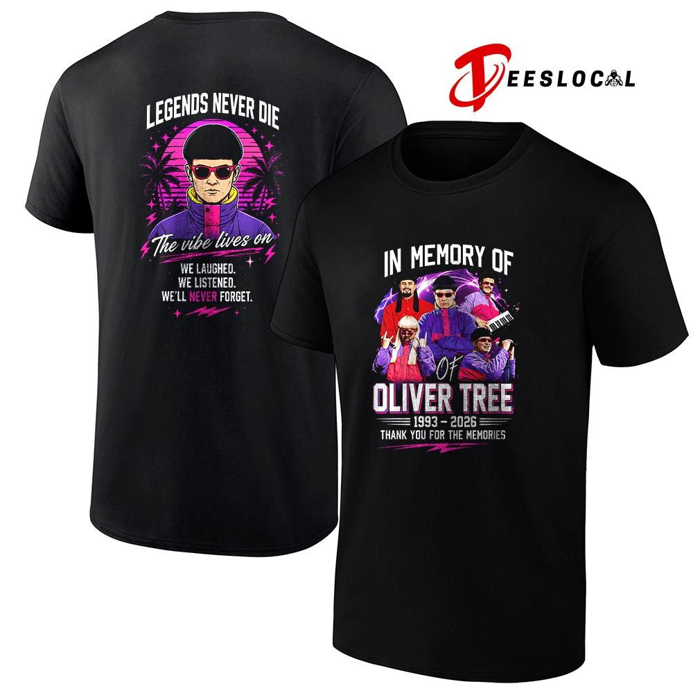 In loving memory of Oliver Tree legends never die the vibe lives on shirt Unisex