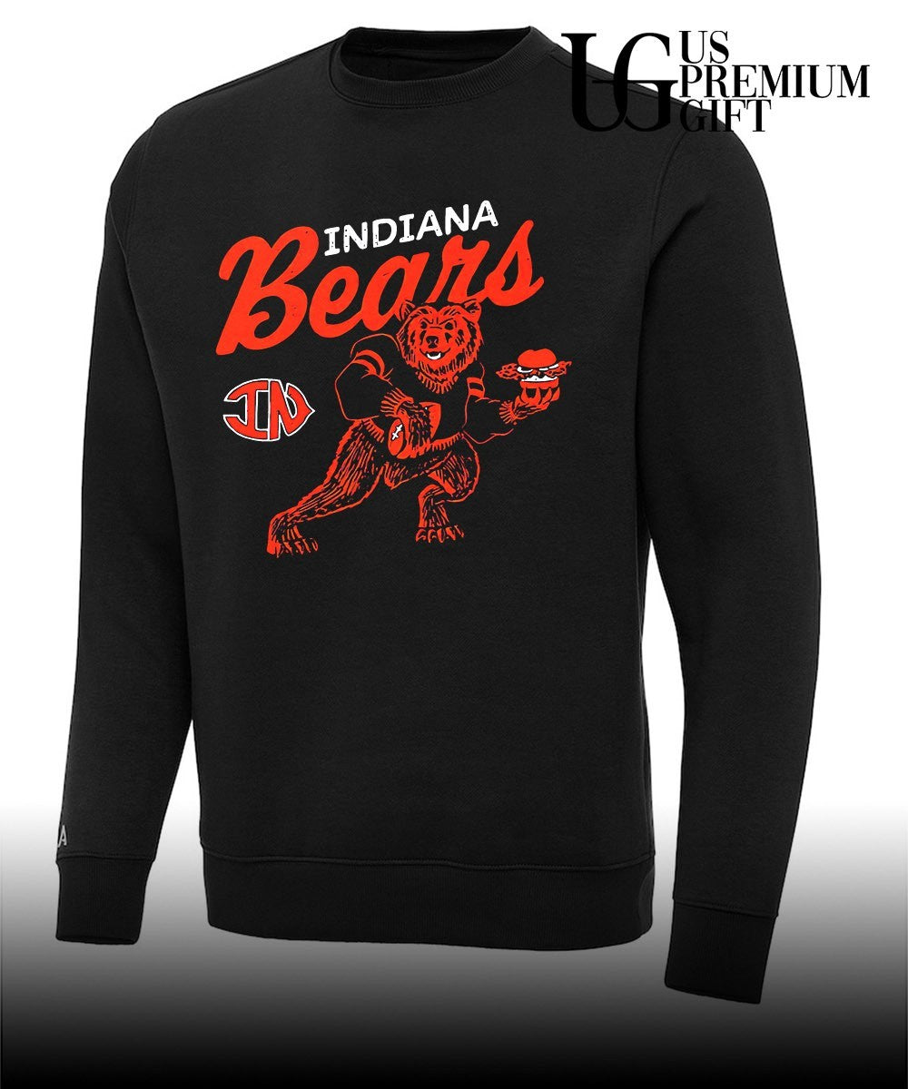 Indiana Bears Football player mascot eating a Hamburger logo shirt Unisex