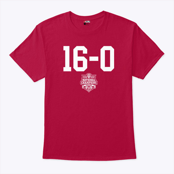 Indiana Football 16-0 CFP National Champions Shirt Unisex